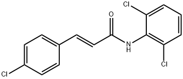 (E)-3-(4-chlorophenyl)-N-(2,6-dichlorophenyl)prop-2-enamide 구조식 이미지