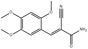 (E)-2-cyano-3-(2,4,5-trimethoxyphenyl)prop-2-enamide Structure