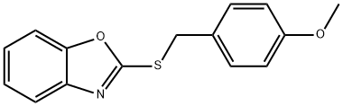 2-[(4-methoxyphenyl)methylsulfanyl]-1,3-benzoxazole Structure