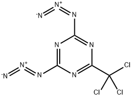 2,4-diazido-6-(trichloromethyl)-1,3,5-triazine 구조식 이미지