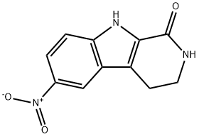 6-nitro-2,3,4,9-tetrahydropyrido[3,4-b]indol-1-one Structure