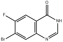 7-Bromo-6-fluoro-3H-quinazolin-4-one Structure