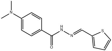 4-(dimethylamino)-N-[(E)-thiophen-2-ylmethylideneamino]benzamide Structure