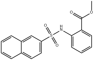 methyl 2-(naphthalen-2-ylsulfonylamino)benzoate 구조식 이미지