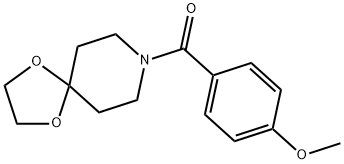 1,4-dioxa-8-azaspiro[4.5]decan-8-yl-(4-methoxyphenyl)methanone 구조식 이미지