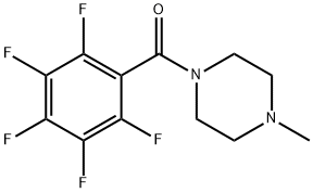 (4-methylpiperazin-1-yl)-(2,3,4,5,6-pentafluorophenyl)methanone 구조식 이미지