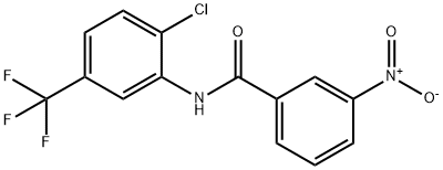 N-[2-chloro-5-(trifluoromethyl)phenyl]-3-nitrobenzamide 구조식 이미지