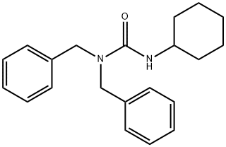 1,1-dibenzyl-3-cyclohexylurea Structure