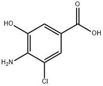 4-Amino-3-chloro-5-hydroxy-benzoic acid Structure