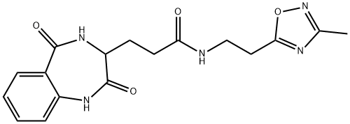 3-(2,5-dioxo-3,4-dihydro-1H-1,4-benzodiazepin-3-yl)-N-[2-(3-methyl-1,2,4-oxadiazol-5-yl)ethyl]propanamide Structure