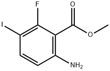 6-Amino-2-fluoro-3-iodo-benzoic acid methyl ester 구조식 이미지