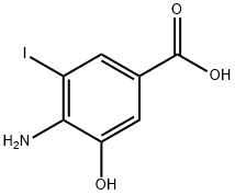 4-Amino-3-hydroxy-5-iodo-benzoic acid Structure