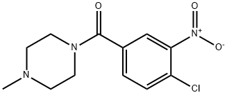 (4-chloro-3-nitrophenyl)-(4-methylpiperazin-1-yl)methanone Structure