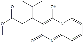 methyl 3-(4-hydroxy-2-oxopyrido[1,2-a]pyrimidin-3-yl)-4-methylpentanoate Structure