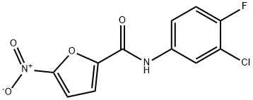 N-(3-chloro-4-fluorophenyl)-5-nitrofuran-2-carboxamide Structure