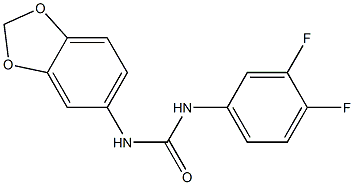 1-(1,3-benzodioxol-5-yl)-3-(3,4-difluorophenyl)urea Structure