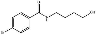 4-bromo-N-(4-hydroxybutyl)benzamide 구조식 이미지