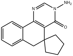3-aminospiro[6H-benzo[h]quinazoline-5,1'-cyclopentane]-4-one Structure