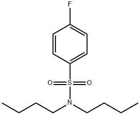 N,N-dibutyl-4-fluorobenzenesulfonamide 구조식 이미지