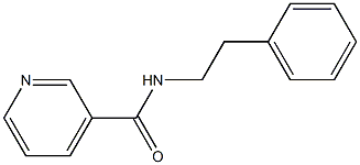 N-(2-phenylethyl)pyridine-3-carboxamide 구조식 이미지