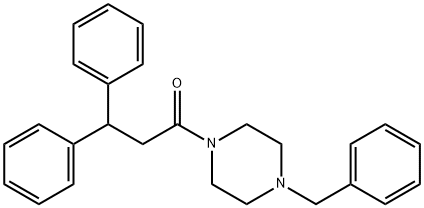 1-(4-benzylpiperazin-1-yl)-3,3-diphenylpropan-1-one Structure