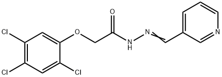 N-[(E)-pyridin-3-ylmethylideneamino]-2-(2,4,5-trichlorophenoxy)acetamide Structure