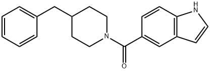 (4-benzylpiperidin-1-yl)-(1H-indol-5-yl)methanone Structure