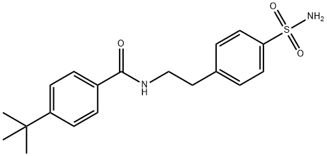 4-tert-butyl-N-[2-(4-sulfamoylphenyl)ethyl]benzamide Structure