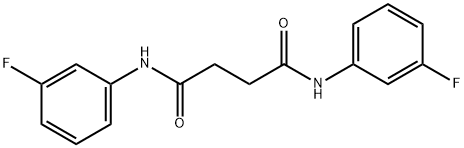 N,N'-bis(3-fluorophenyl)butanediamide 구조식 이미지