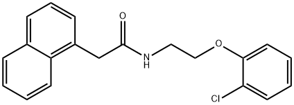 N-[2-(2-chlorophenoxy)ethyl]-2-naphthalen-1-ylacetamide 구조식 이미지