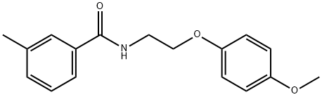 N-[2-(4-methoxyphenoxy)ethyl]-3-methylbenzamide 구조식 이미지