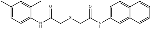 2-[2-(2,4-dimethylanilino)-2-oxoethyl]sulfanyl-N-naphthalen-2-ylacetamide Structure