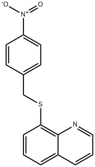 8-[(4-nitrophenyl)methylsulfanyl]quinoline 구조식 이미지