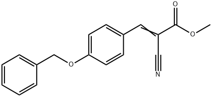 methyl (E)-2-cyano-3-(4-phenylmethoxyphenyl)prop-2-enoate 구조식 이미지