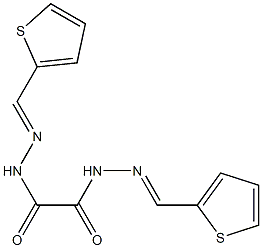 N,N'-bis[(E)-thiophen-2-ylmethylideneamino]oxamide 구조식 이미지