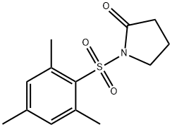 1-(2,4,6-trimethylphenyl)sulfonylpyrrolidin-2-one 구조식 이미지