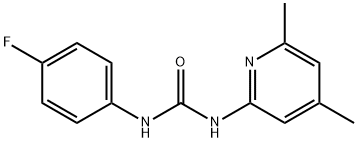 1-(4,6-dimethylpyridin-2-yl)-3-(4-fluorophenyl)urea 구조식 이미지