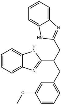 2-[1-(1H-benzimidazol-2-yl)-3-(3-methoxyphenyl)propan-2-yl]-1H-benzimidazole Structure