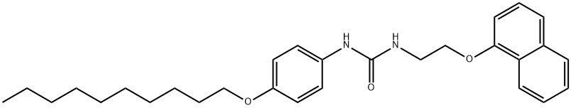 1-(4-decoxyphenyl)-3-(2-naphthalen-1-yloxyethyl)urea Structure