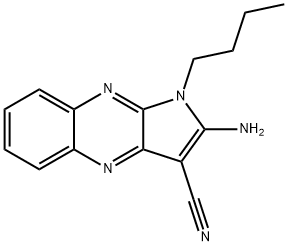 2-amino-1-butylpyrrolo[3,2-b]quinoxaline-3-carbonitrile 구조식 이미지