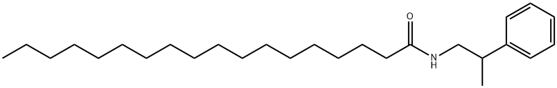 N-(2-phenylpropyl)octadecanamide 구조식 이미지