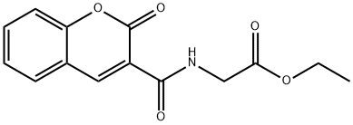 ethyl 2-[(2-oxochromene-3-carbonyl)amino]acetate 구조식 이미지