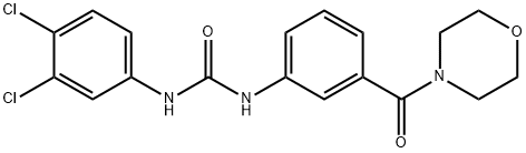 1-(3,4-dichlorophenyl)-3-[3-(morpholine-4-carbonyl)phenyl]urea Structure