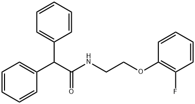 N-[2-(2-fluorophenoxy)ethyl]-2,2-diphenylacetamide Structure