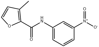 3-methyl-N-(3-nitrophenyl)furan-2-carboxamide 구조식 이미지