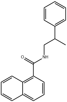 N-(2-phenylpropyl)naphthalene-1-carboxamide Structure