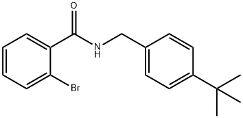 2-bromo-N-[(4-tert-butylphenyl)methyl]benzamide 구조식 이미지