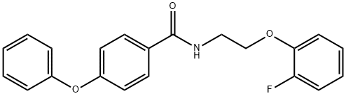 N-[2-(2-fluorophenoxy)ethyl]-4-phenoxybenzamide Structure