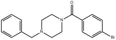 (4-benzylpiperazin-1-yl)-(4-bromophenyl)methanone 구조식 이미지