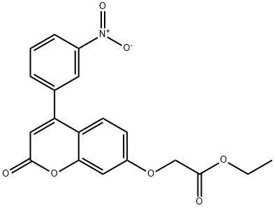 ethyl 2-[4-(3-nitrophenyl)-2-oxochromen-7-yl]oxyacetate Structure